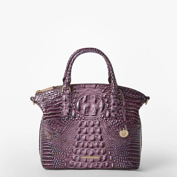 NEW Brahmin Duxbury Passion Purple Melbourne Satchel - Picture 1 of 6